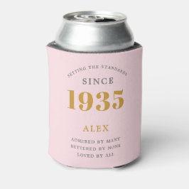 Enfriador De Latas 90.º Nacimiento 1935 Moda Gris Rosa Elegante