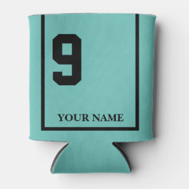 Enfriador De Latas 9 Turquesa con Personalizado de la manta de la sil