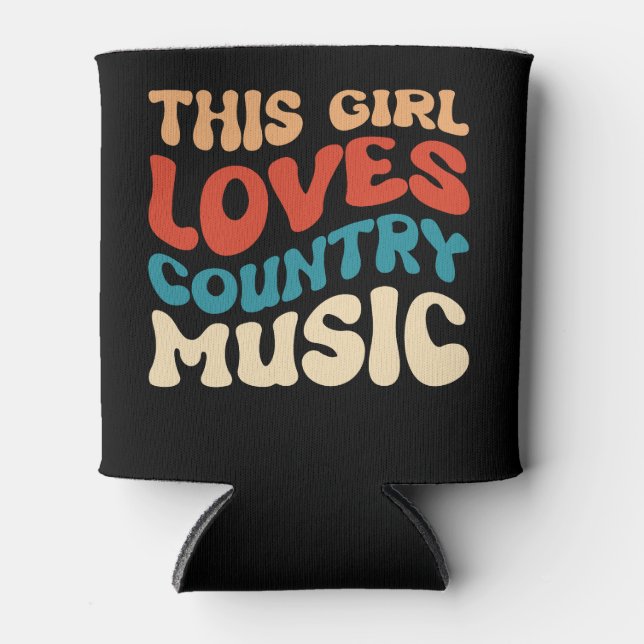 Enfriador De Latas A este Chica le encanta la música country- el aman (Anverso)