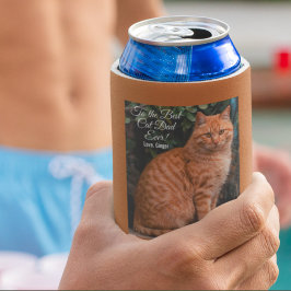 Enfriador De Latas A la mejor foto del Personalizado de papá gato de 