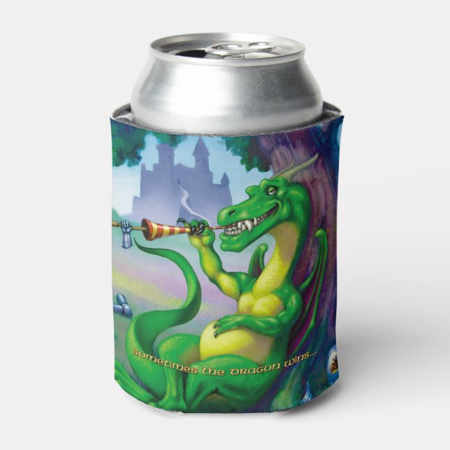 Enfriador De Latas A veces gana el dragón (Lata Anverso)