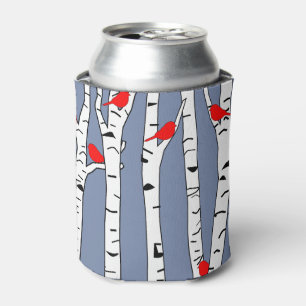 Enfriador De Latas Abedules y Pájaros