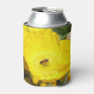 Enfriador De Latas Abeja bañada en amarillo