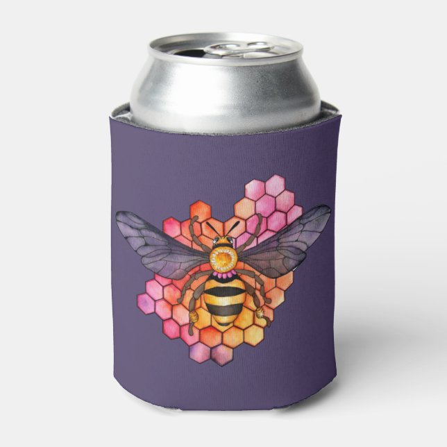 Enfriador De Latas Abeja de panal (Lata Anverso)