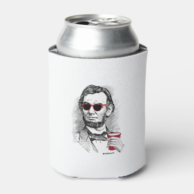 Enfriador De Latas Abraham Lincoln Fiesta Animal (Lata Anverso)