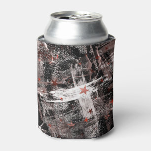 Enfriador De Latas Abrupción. Marrón, negro y blanco.