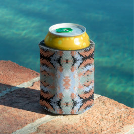 Enfriador De Latas Abstract Split Ends Pattern And Soft Pastels