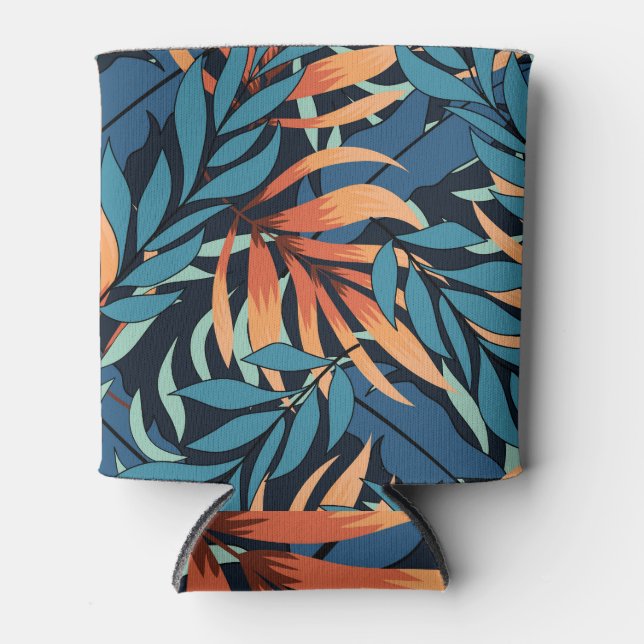 Enfriador De Latas Abstracto tropical Pastel (Anverso)