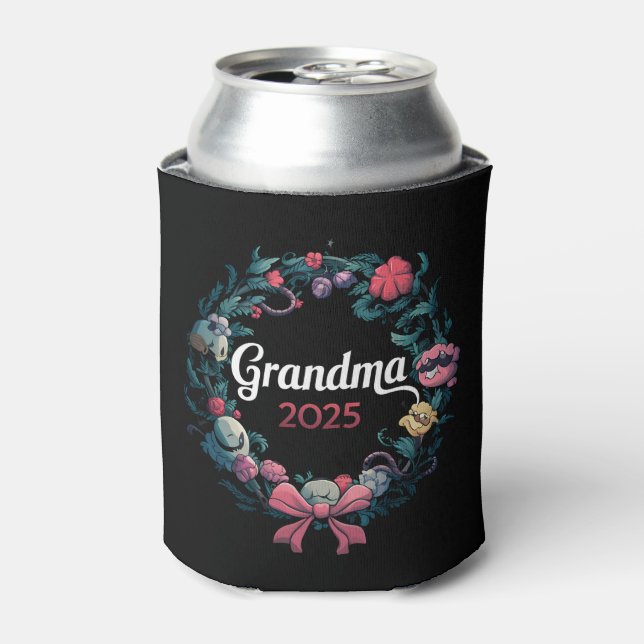 Enfriador De Latas Abuela 2025 por regalo de nueva abuela (Lata Anverso)