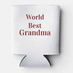Enfriador De Latas Abuela abuela abuelos mejor del mundo rosa n