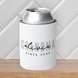 Enfriador De Latas Abuela desde el 20XX simple y moderno perrito