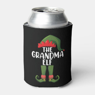 Enfriador De Latas Abuela Elfo Grupo Familiar de Navidad Partido de C