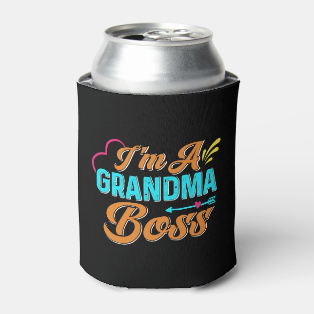 Enfriador De Latas Abuela Jefe Abuela Abuela (Lata Anverso)