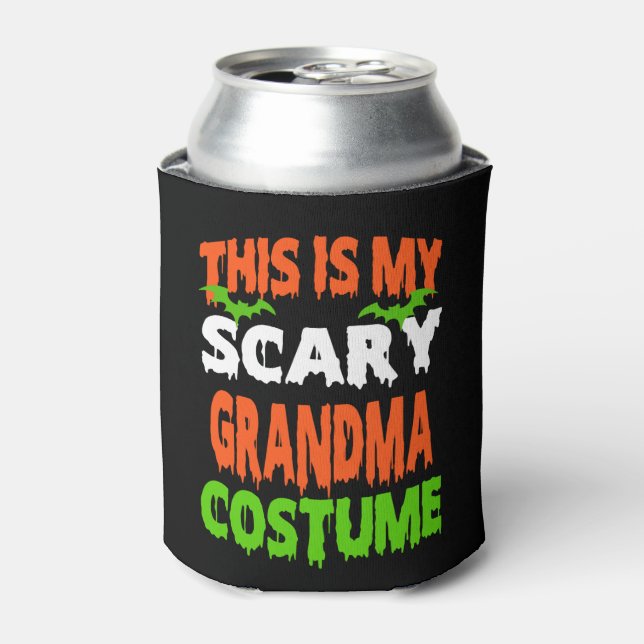 Enfriador De Latas Abuela - SCARY COSTUME HALLOWEEN (Lata Anverso)