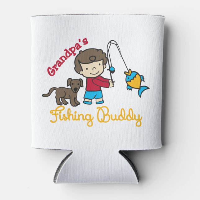 Enfriador De Latas Abuelo de pesca (Anverso)