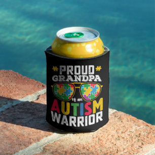 Enfriador De Latas Abuelo Orgulloso De Una Familia Guerrera Del Autis