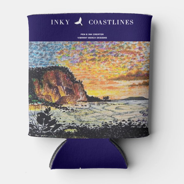 Enfriador De Latas Acantilados de arcoiris Stubby Holder (Anverso)