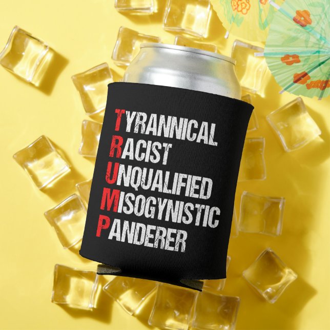 Enfriador De Latas Acrónimo político anti Trump (Verano in situ)