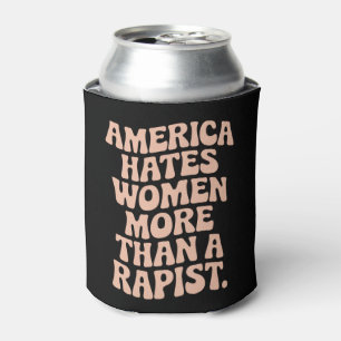 Enfriador De Latas Activista feminista de la protesta anti Trump anti