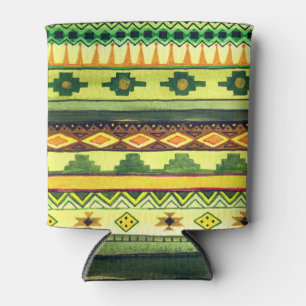 Enfriador De Latas acuarela africana, ilustracion vibrante.