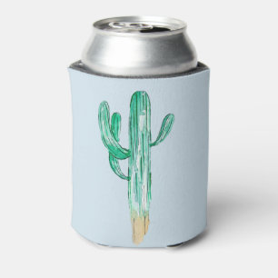Enfriador De Latas Acuarela Cactus Koozie