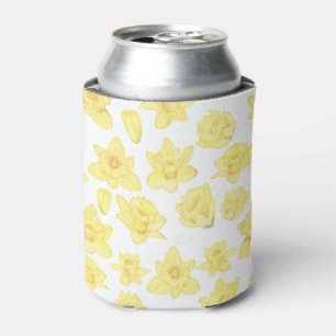 Enfriador De Latas Acuarela Daffodil Ditzy Floral