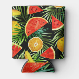 Enfriador De Latas Acuarela De Frutos: Fondo Inalámbrico.