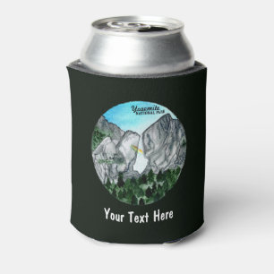 Enfriador De Latas Acuarela del Parque Nacional personalizado Yosemit