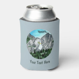 Enfriador De Latas Acuarela del Parque Nacional personalizado Yosemit