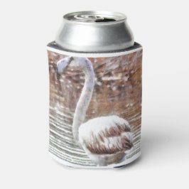 Enfriador De Latas Acuarela Flamingo Exótico