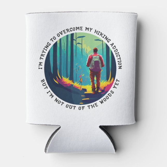 Enfriador De Latas Adicción al senderismo (Anverso)