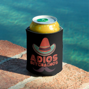Enfriador De Latas Adiós bitchachos Sombrero retro Cinco de mayo