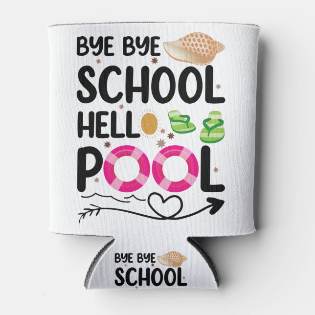 Enfriador De Latas Adiós Colegio Hola Grupo El Día De La Escuela (Anverso)