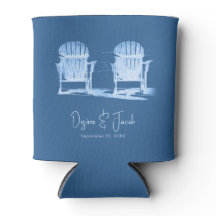 Adirondack Beach Chairs Azure Blue White Boda