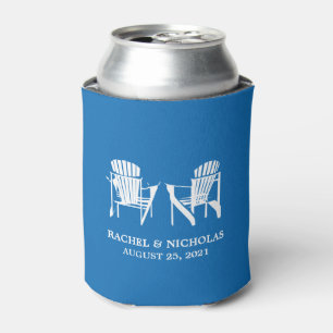 Enfriador De Latas Adirondack Beach Chaisres Royal Blue   BODA