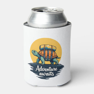 Enfriador De Latas Adventure Awaits es Aventuras de Senderismo es Ave
