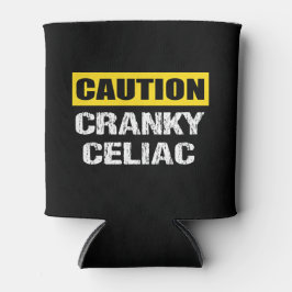 Enfriador De Latas Advertencia Cranky Celiac Funny