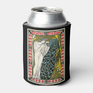 Enfriador De Latas Afiche vintage:Peacock:Mujer