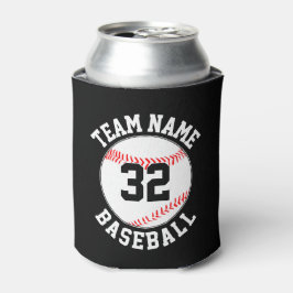 Enfriador De Latas Aficionado de béisbol nombre personalizado del equ