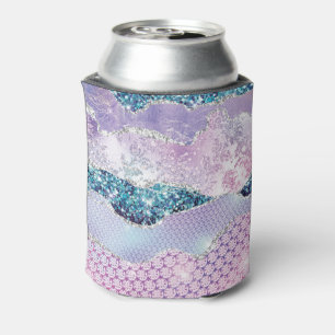 Enfriador De Latas Agante de plata rosada morada