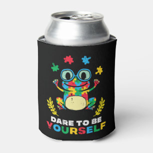 Enfriador De Latas Agarra esta linda rana de rompecabezas que se atre
