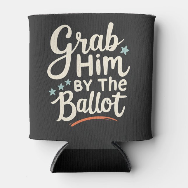 Enfriador De Latas Agarrarlo Por La Elección De Trump (Anverso)