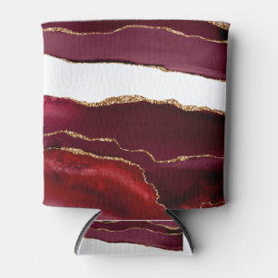 Enfriador De Latas Agate burdeos y oro