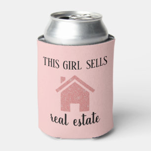 Enfriador De Latas Agente de bienes raíces de oro Rosa