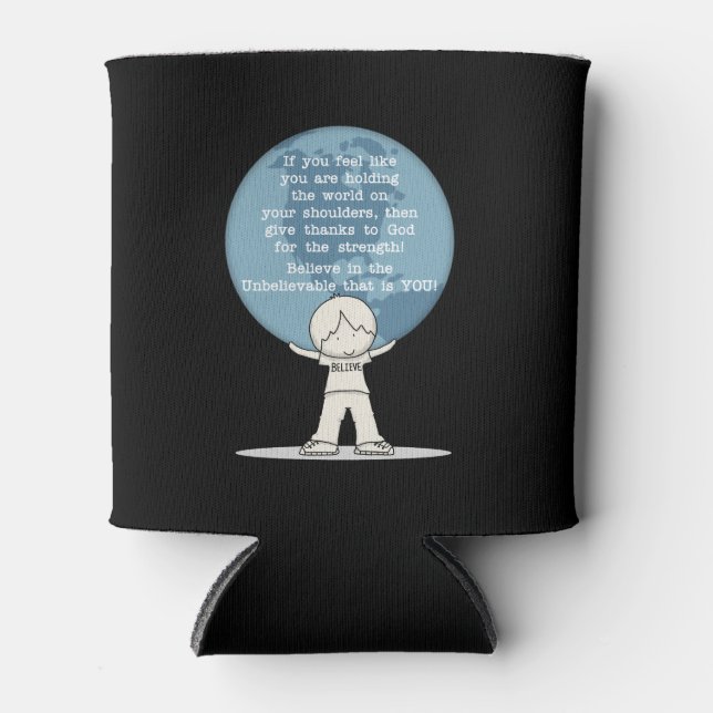 Enfriador De Latas Agradecimiento por la fuerza (Anverso)