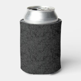 Enfriador De Latas Agrega Tu Nombre Diseño Abstracto Gris Negro