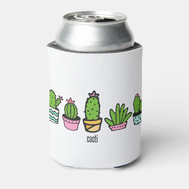 Enfriador De Latas agrupación de cactus (Reverso de la lata)
