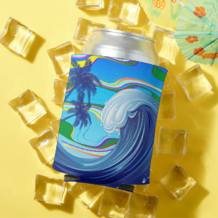 Enfriador De Latas Agua de la ola grande del océano marino