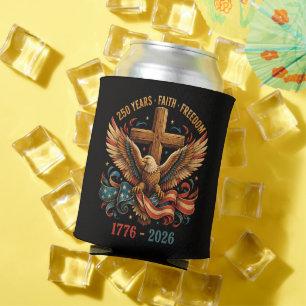 Enfriador De Latas Águila Patriótica 250 Años de Fe y Libertad