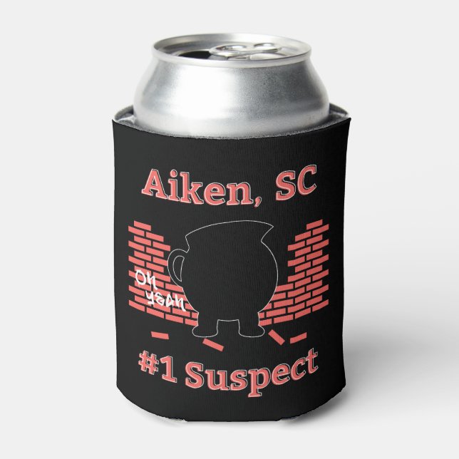 Enfriador De Latas Aiken, SC, número 1 sospechoso (Lata Anverso)